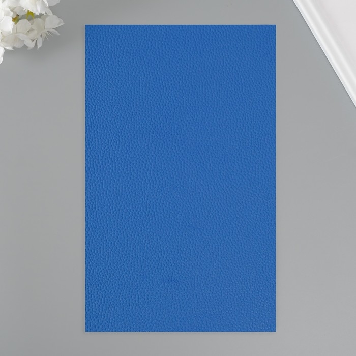 Лист для творчества иск.кожа Лист для творчества иск.кожа "Рисунок Личи" синий лист 33х20 см толщина 1 мм