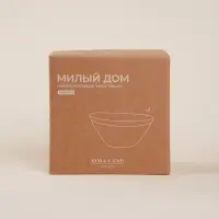Салатники SL Home &laquo;Милый дом&raquo;, 250 мл, d=12 см, фарфор, набор 2 шт., белые