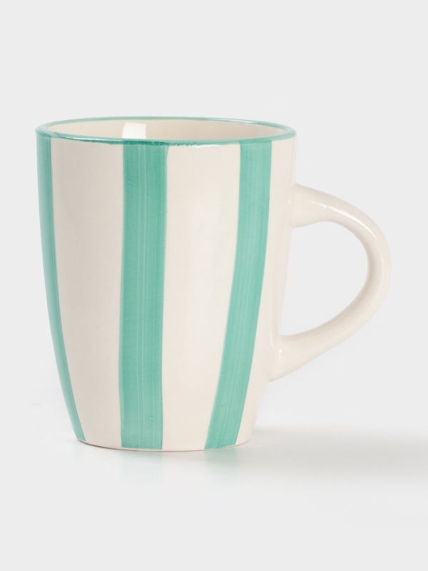 Кружка Доляна Кружка Доляна "Райе" 360мл, 13х9.10,5, цвет зеленый