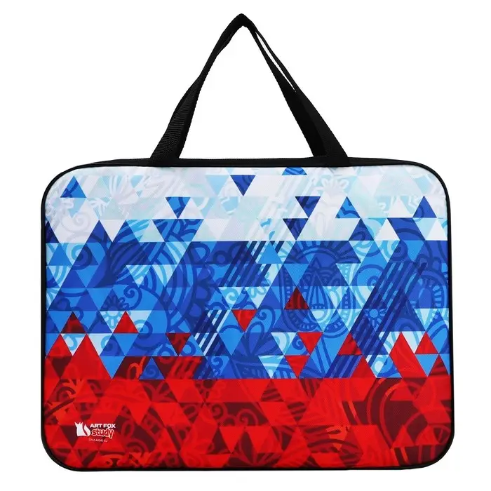 Папка для труда, А4, текстильная, 35&times;27&times;7 см &laquo;Триколор&raquo;