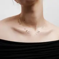 Колье на леске &laquo;Капля росы&raquo;, белый в серебре