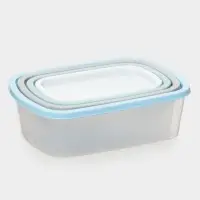 Набор пищевых контейнеров SparkPlast BioFresh, 4 шт.: 500 мл, 1 л, 1.6 л, 2.3 л, прозрачный, крышки МИКС