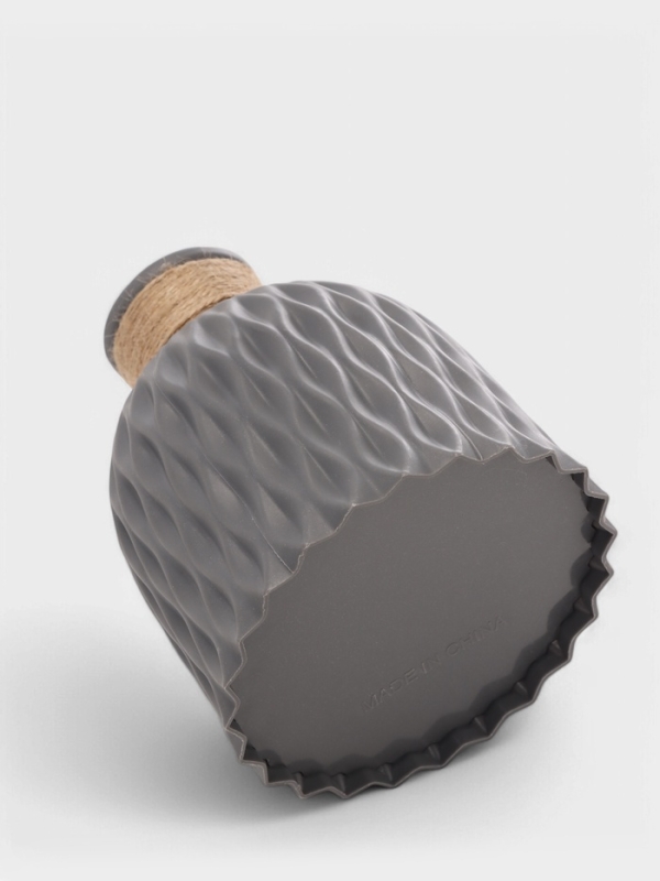 Ваза для цветов Wikels, пластик, 12×14 см, серая Ваза для цветов Wikels, пластик, 12×14 см, серая