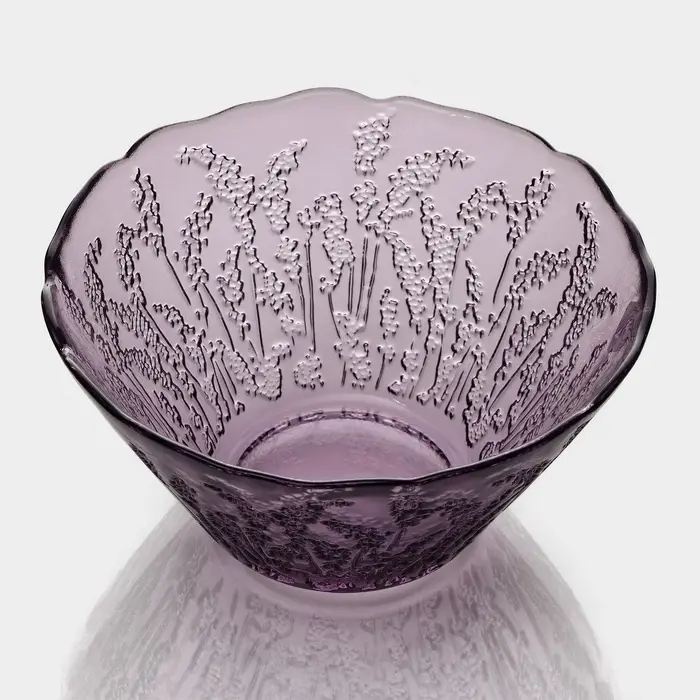 Салатник Magistro &laquo;Французская лаванда&raquo;, 470 мл, 13.7&times;7 см, стекло, сиреневый