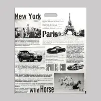 Пакет &laquo;Газета&raquo;, полиэтиленовый с вырубной ручкой, 50&times;60 см, 100 мкм