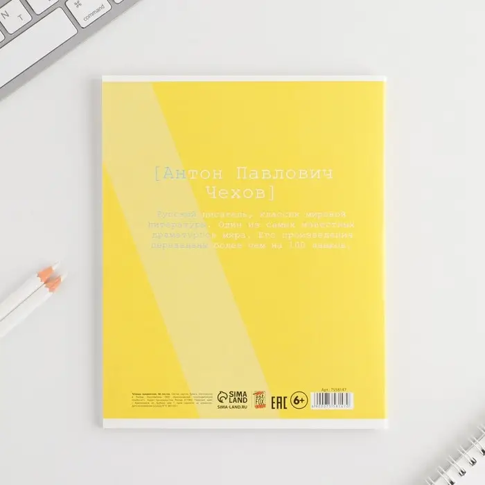 Тетрадь в линейку, предметная, 48 л.,на скрепке, А5 &laquo;ВЕЛИКИЕ ЛИЧНОСТИ. Литература&raquo;