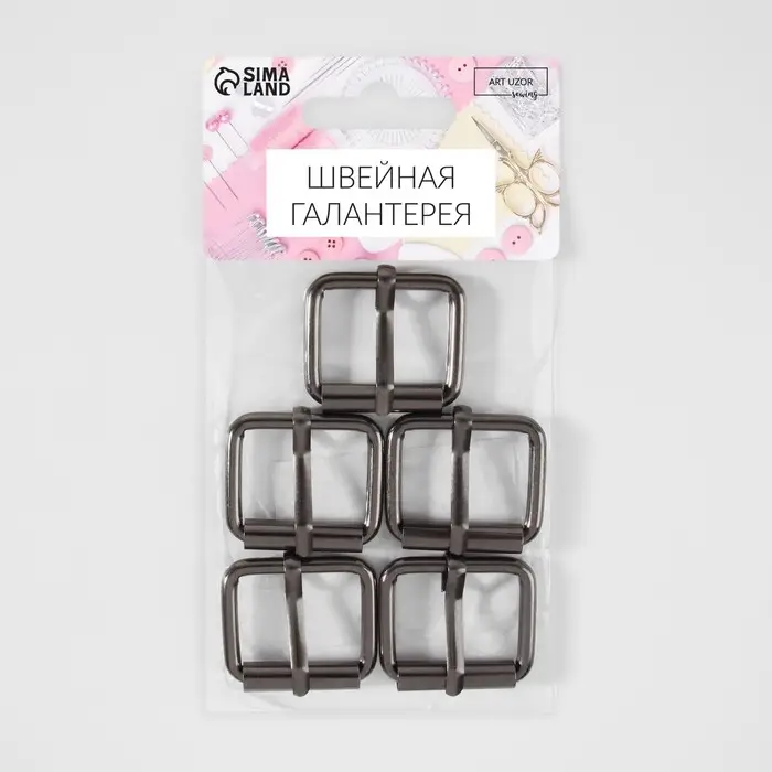 Пряжка проволочная, 3.2×2.8 см, 25 мм, 5 шт., цвет чёрный никель Пряжка проволочная, 3.2×2.8 см, 25 мм, 5 шт., цвет чёрный никель