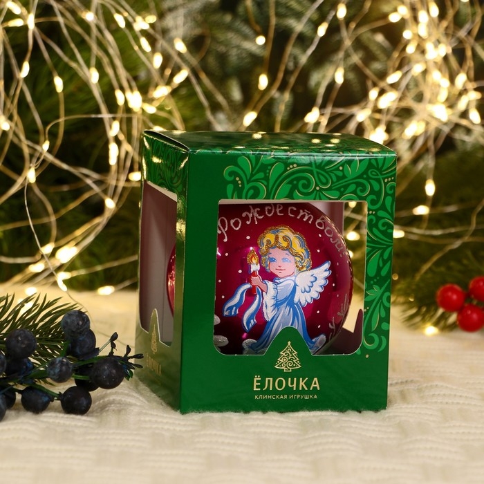 Шар Шар "Рождественская сказка" 8,5 см микс