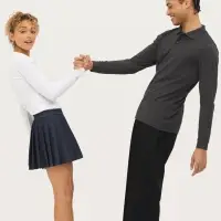 Рубашка поло женская с длинным рукавом Perfect LSL Women черная, размер S