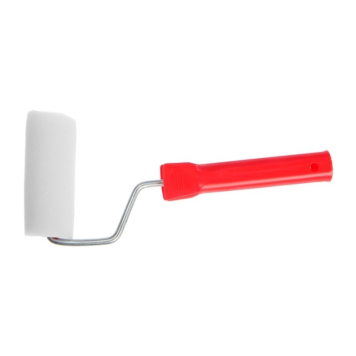 Валик ЛОМ, поролон, 100 мм, рукоятка d=6 мм, D=16 мм, 2 запасных шубки Валик ЛОМ, поролон, 100 мм, рукоятка d=6 мм, D=16 мм, 2 запасных шубки