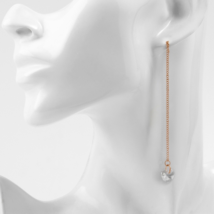 Серьги висячие со стразами «Цепочки» элегант, цвет МИКС, 5,2 см Серьги висячие со стразами «Цепочки» элегант, цвет МИКС, 5,2 см