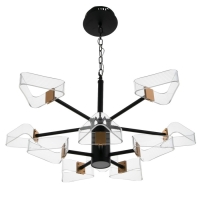 Люстра 1702/10 LED 204Вт 3000-6000К черный 95х95х80 см BayerLux