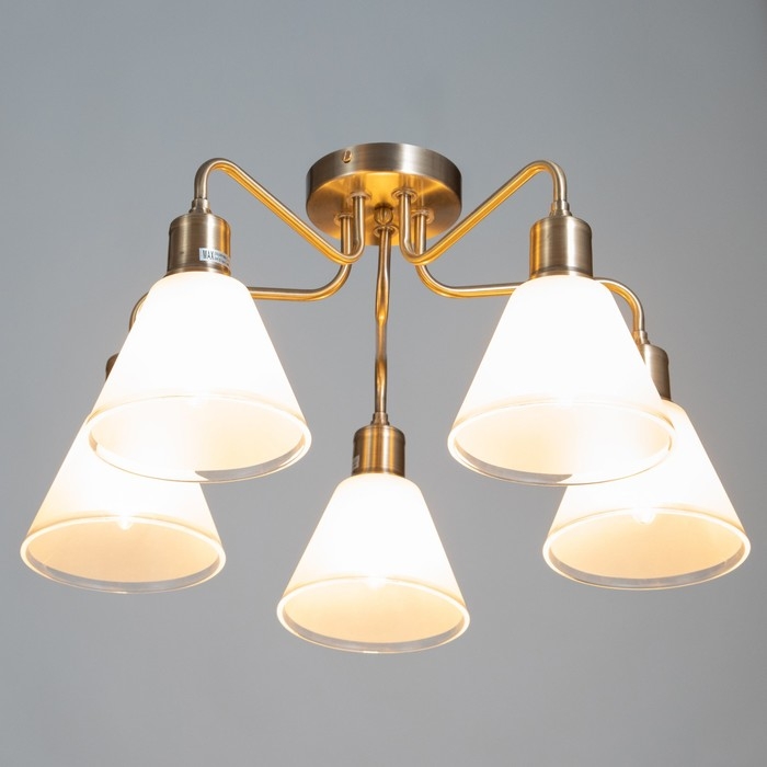 Люстра Люстра "Люси" 5х60Вт Е27 Античная бронза 60х60х29см