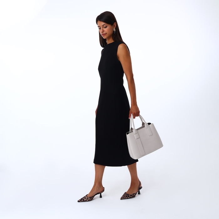 Сумка женская на молнии, TEXTURA, средний размер, цвет белый Сумка женская на молнии, TEXTURA, средний размер, цвет белый