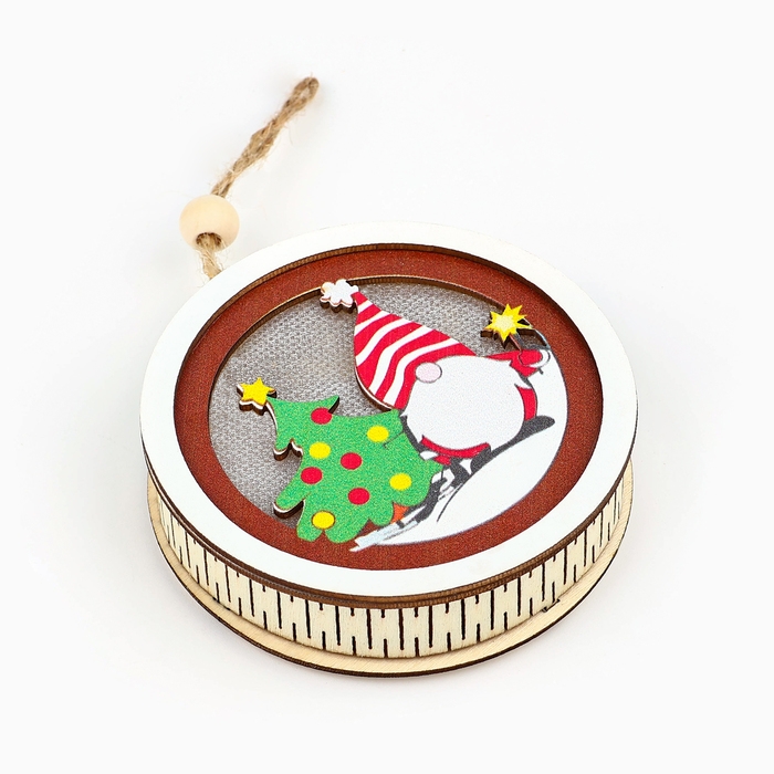 Ёлочная игрушка «Новогодняя», на Новый год, d=7,5 см Ёлочная игрушка «Новогодняя», на Новый год, d=7,5 см