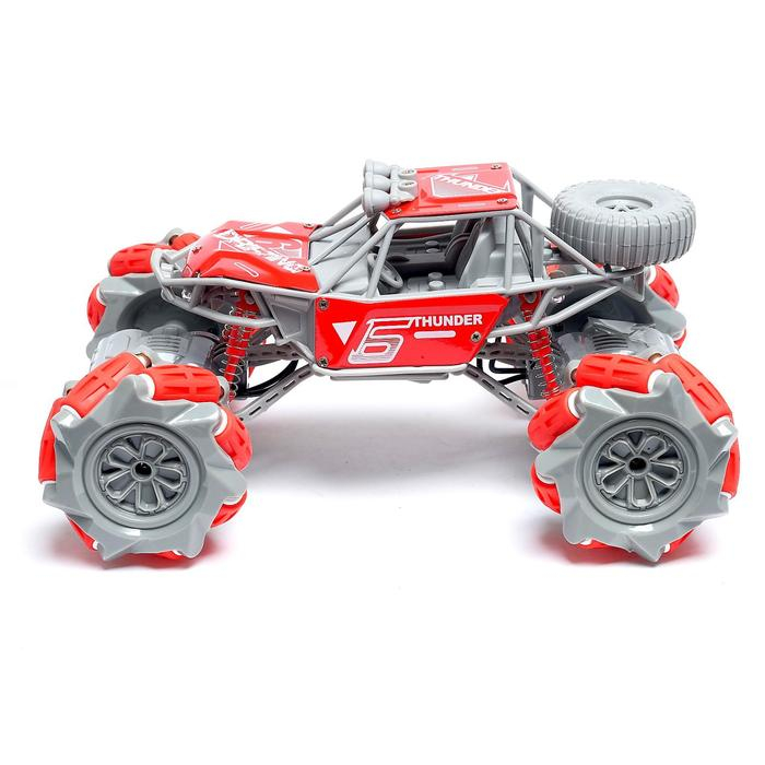 Машина радиоуправляемая «Джип-акробат», 4WD, управление жестами, работает от аккумулятора, цвет красный Машина радиоуправляемая «Джип-акробат», 4WD, управление жестами, работает от аккумулятора, цвет красный