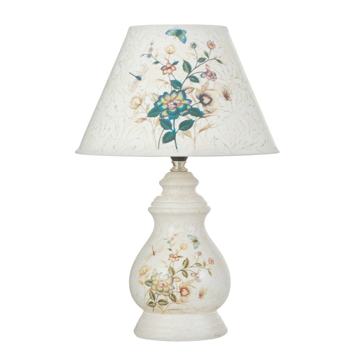 Светильник настольный  Светильник настольный "Букет полей" 1х40Вт E14 24,5х24,5х39см RISALUX