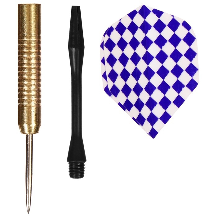 Дротики для дартса ONLYTOP, 3 шт., металлический наконечник, вес 16 г, цвета МИКС Дротики для дартса ONLYTOP, 3 шт., металлический наконечник, вес 16 г, цвета МИКС