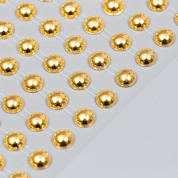 Наклейка пластик стразы Наклейка пластик стразы "Жемчужины" d=8 мм 24х10 см