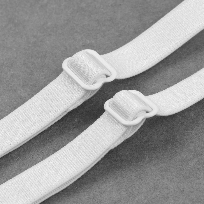 Бретели текстильные, крестообразные, 1 см, цвет белый Бретели текстильные, крестообразные, 1 см, цвет белый