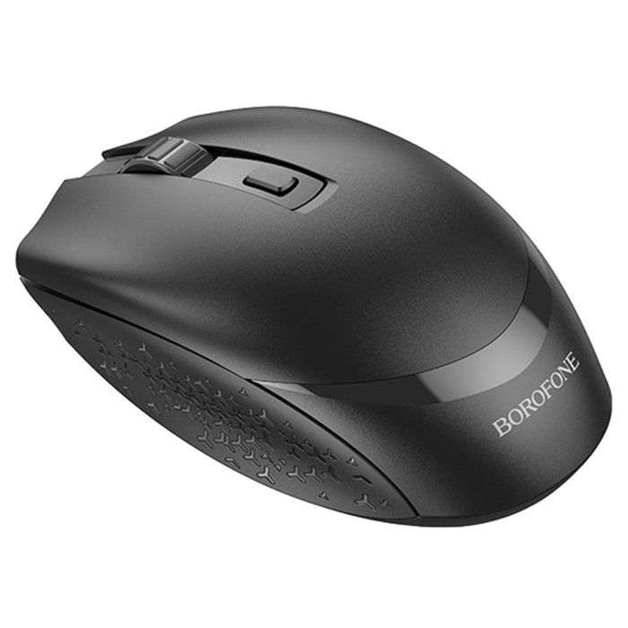 Мышь Borofone BG7, беспроводная, оптическая, 1600 dpi, чёрная Мышь Borofone BG7, беспроводная, оптическая, 1600 dpi, чёрная