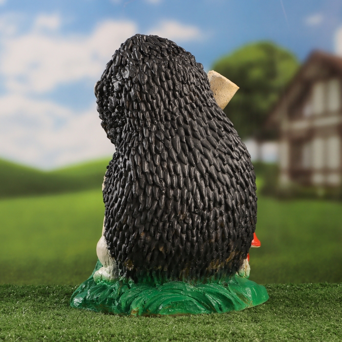 Садовая фигура "Ежик с лопатой" 33см