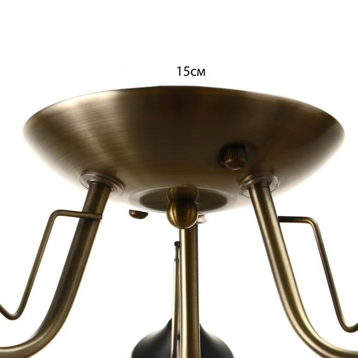 Люстра Люстра "Эсм BayerLuxина" 3хЕ27 40Вт бронза 47х47х19 см BayerLux