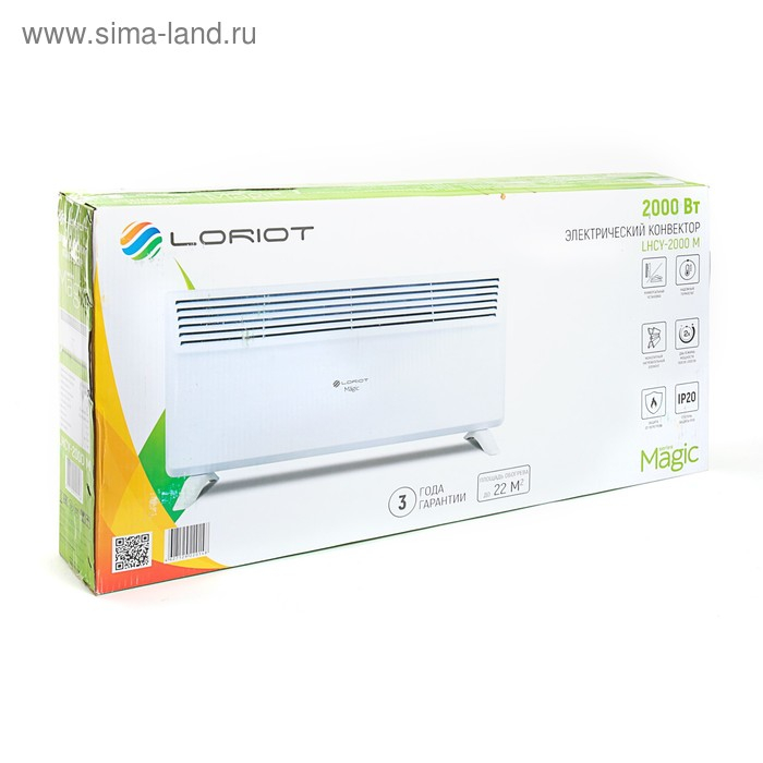 Обогреватель Loriot Magic LHCY-2000М, конвекторный, 2000 Вт, 22 м², белый Обогреватель Loriot Magic LHCY-2000М, конвекторный, 2000 Вт, 22 м², белый