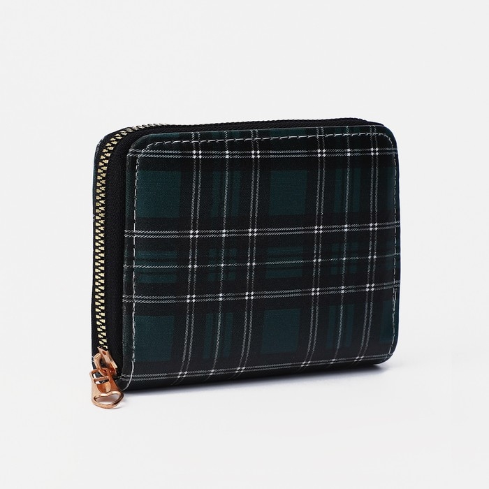 Кошелёк на молнии, цвет зелёный Кошелёк на молнии, цвет зелёный