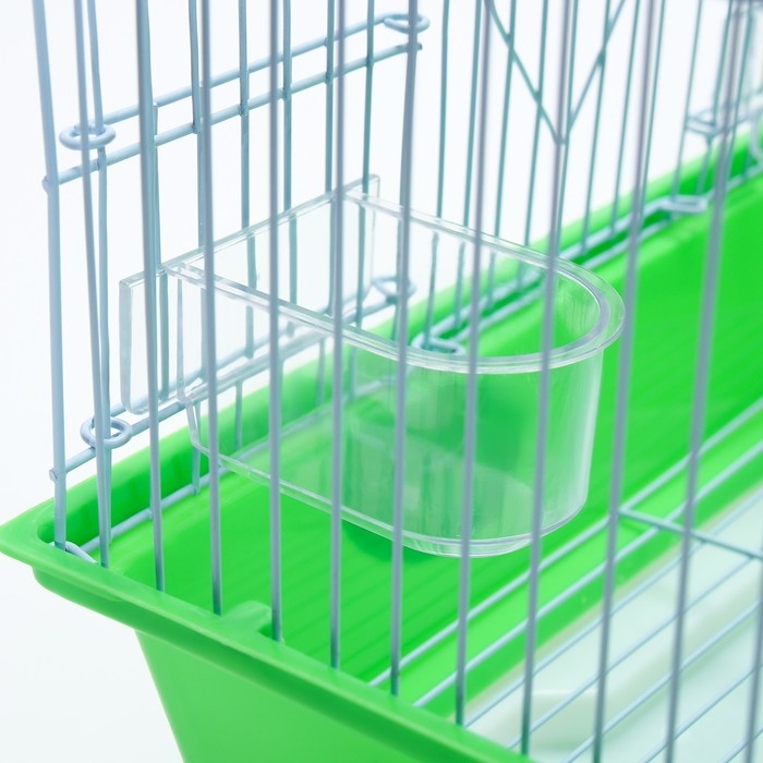 Клетка для птиц укомплектованная Bd-1/4f, 30 х 23 х 39 см, зелёная Клетка для птиц укомплектованная Bd-1/4f, 30 х 23 х 39 см, зелёная