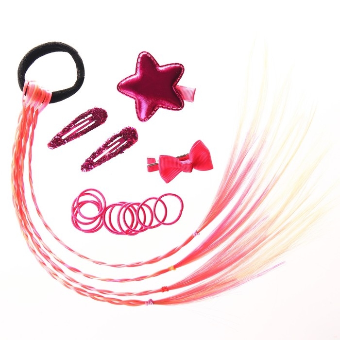 Подарочный набор аксессуаров для волос, розовый Подарочный набор аксессуаров для волос, розовый "Блум", WINX