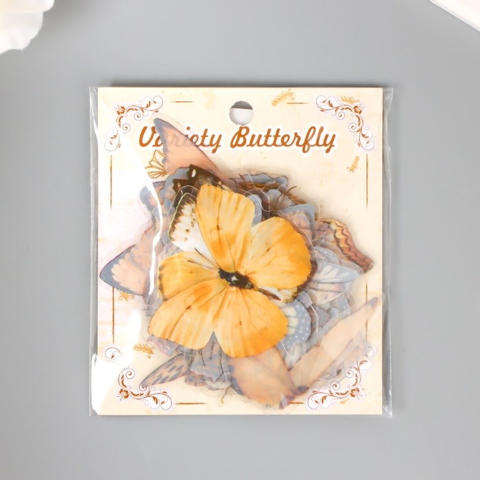 Наклейки PVC Наклейки PVC "Бабочки" набор 40 шт 8х7 см