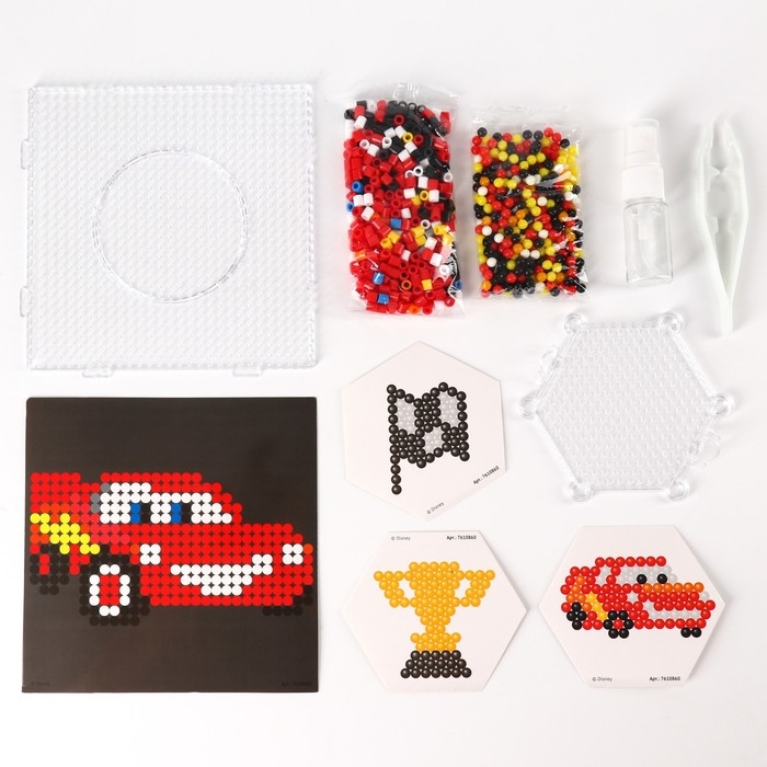 Набор мозаик 3 в 1 «Тачки», Авквамозайка, Темпомозайка и мозаика из EVA, 4+ Набор мозаик 3 в 1 «Тачки», Авквамозайка, Темпомозайка и мозаика из EVA, 4+