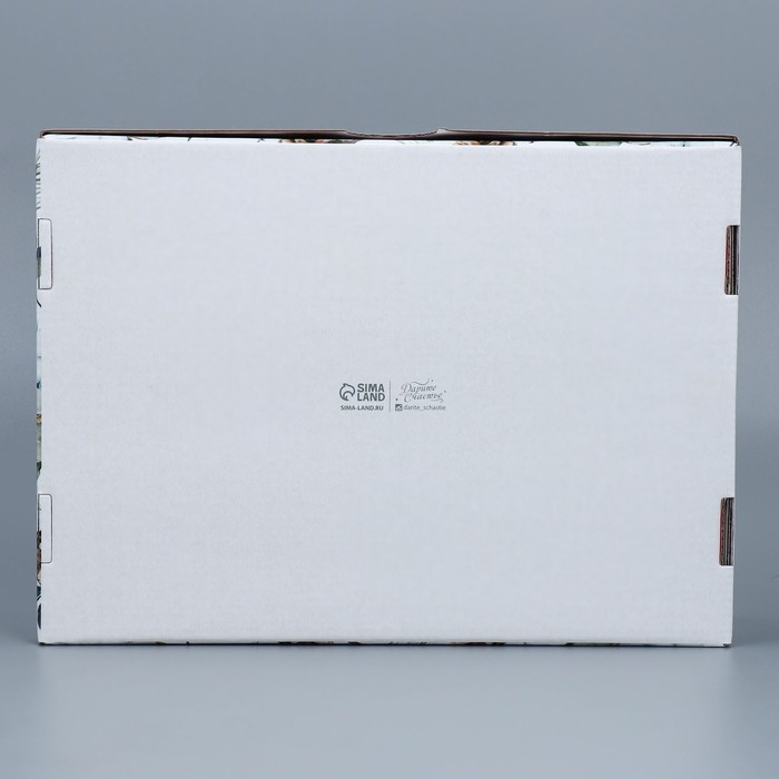 Коробка подарочная новогодняя складная «Новогодняя акварель», 30,7 х 22 х 9,5 см, Новый год Коробка подарочная новогодняя складная «Новогодняя акварель», 30,7 х 22 х 9,5 см, Новый год