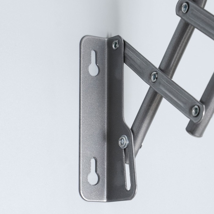 Сушилка для белья настенная, 90 см, цвет серый Сушилка для белья настенная, 90 см, цвет серый