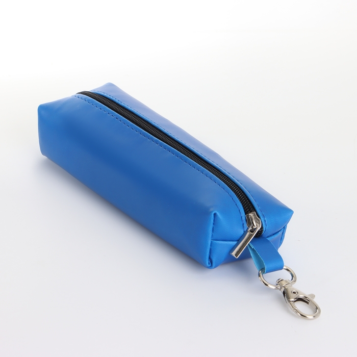 Ключница на молнии, длина 16 см, кольцо, карабин, цвет синий Ключница на молнии, длина 16 см, кольцо, карабин, цвет синий