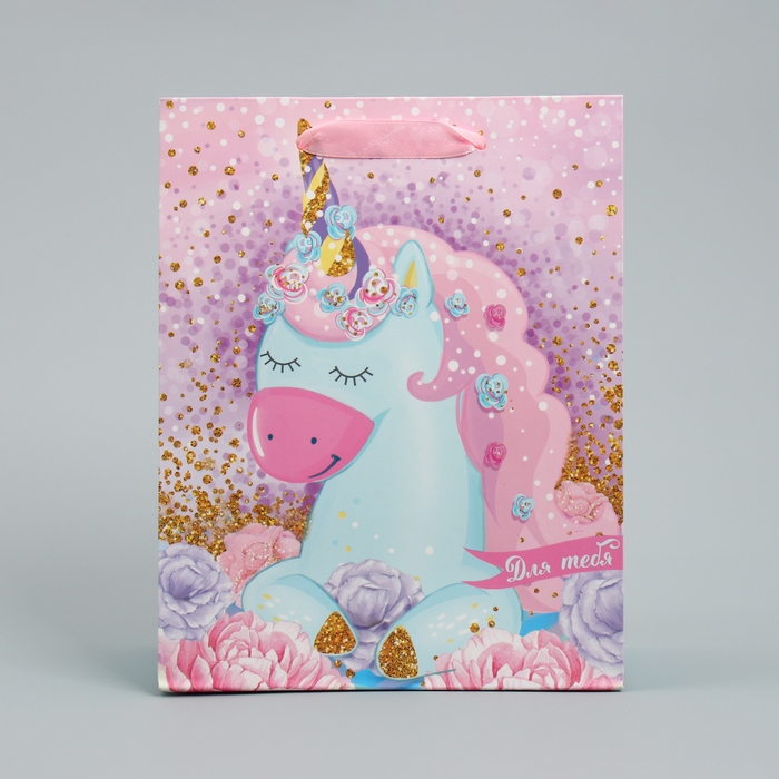 Пакет подарочный ламинированный вертикальный, упаковка, &laquo;Розовые мечты&raquo;, MS 18 х 23 х 8 см