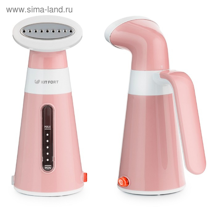 Отпариватель Kitfort KT-928-2, ручной, 600 Вт, 100 мл, 15 г/мин, шнур 1.7 м, персиковый Отпариватель Kitfort KT-928-2, ручной, 600 Вт, 100 мл, 15 г/мин, шнур 1.7 м, персиковый