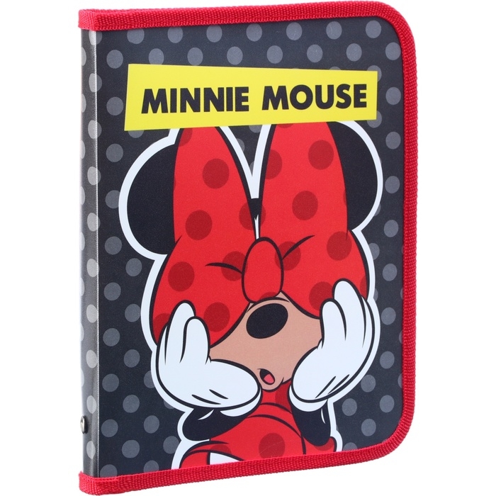 Папка пластиковая для тетрадей А5, на молнии, Минни Маус Папка пластиковая для тетрадей А5, на молнии, Минни Маус