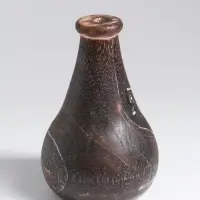 Ваза для сухоцветов &laquo;Агата&raquo;, 11&times;11&times;14 см, дерево джати, тёмно-коричневая