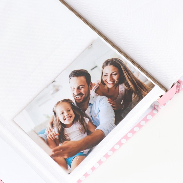 Фотоальбом на 200 фото 10х15 см Фотоальбом на 200 фото 10х15 см "Розы и горошек" в коробке 25,8х21х5 см