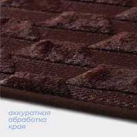 Коврик для ванной и туалета SAVANNA «Стоун», 40×60 см, цвет коричневый