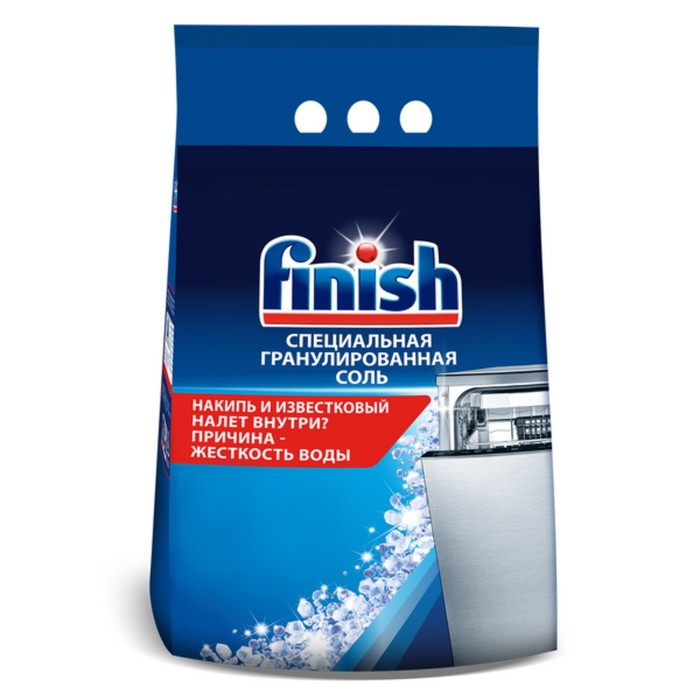Соль для посудомоечных машин Finish, гранулированная, 3 кг Соль для посудомоечных машин Finish, гранулированная, 3 кг