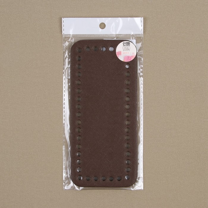 Донце для сумки, прямоугольное, 18 × 8 × 0,3 см, цвет коричневый Донце для сумки, прямоугольное, 18 × 8 × 0,3 см, цвет коричневый