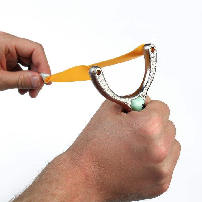 Рогатка спортивная Рогатка спортивная "Скала" со жгутом для стрельбы стрелами, металл, 12 см