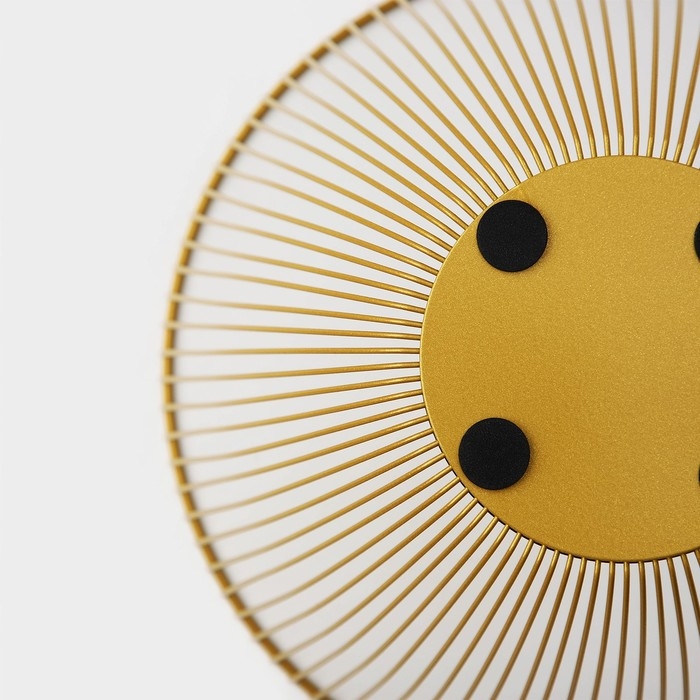 Фруктовница Доляна «Империя», 24,5×24,5×14 см, золотой