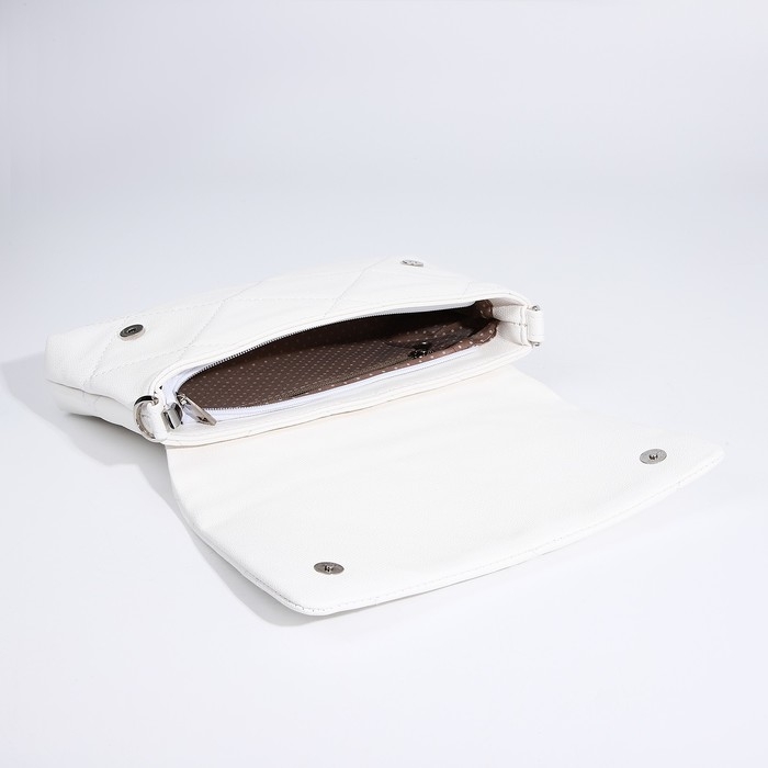 Сумка женская TEXTURA, мессенджер, маленький размер, цвет белый Сумка женская TEXTURA, мессенджер, маленький размер, цвет белый