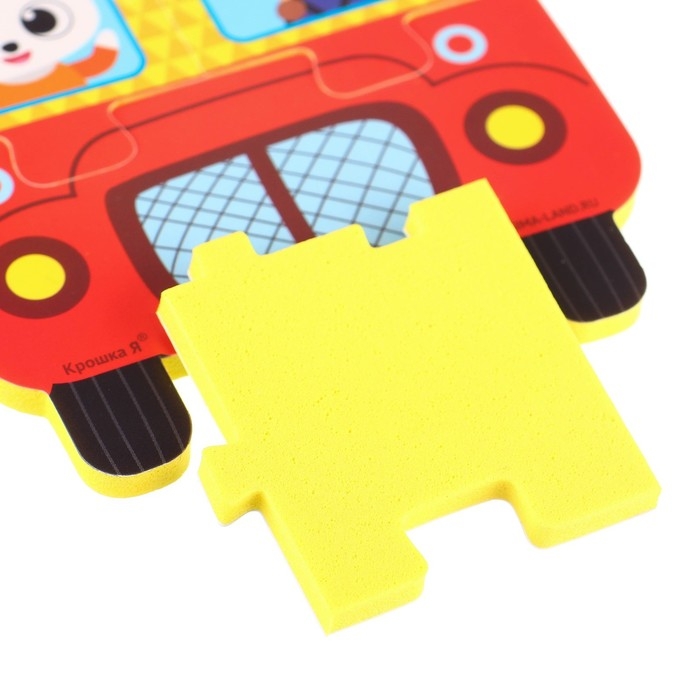 Мягкий пазл для малышей «Пирамидка: Транспорт», 8 деталей, Крошка Я Мягкий пазл для малышей «Пирамидка: Транспорт», 8 деталей, Крошка Я