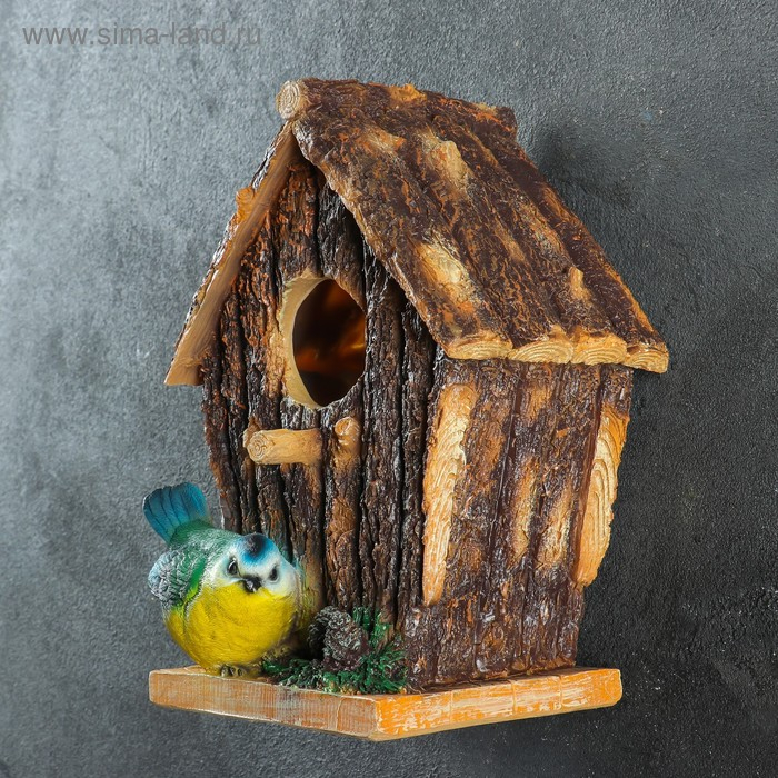 Подвесной декор Подвесной декор "Скворечник с птичкой" 22х18см