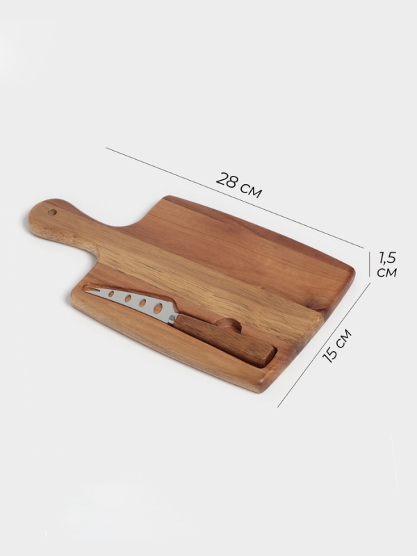 Набор для подачи сыра Magistro Shape, нож, доска Набор для подачи сыра Magistro Shape, нож, доска